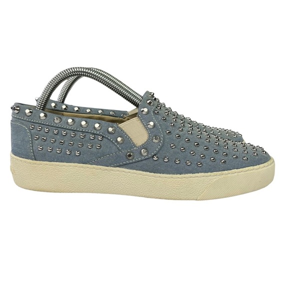 Sam Edelman Braxton Studded Leather‎ Slip On Sneaker Womens Size 9 - Picture 1 of 12